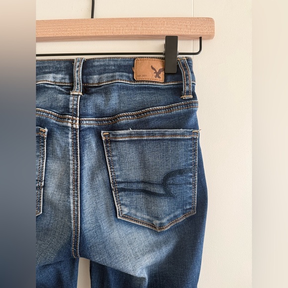 American Eagle Dark Wash Jegging Size 00 - Picture 4 of 6